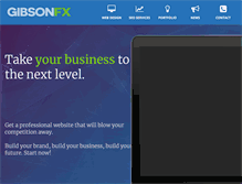Tablet Screenshot of gibsonfx.com